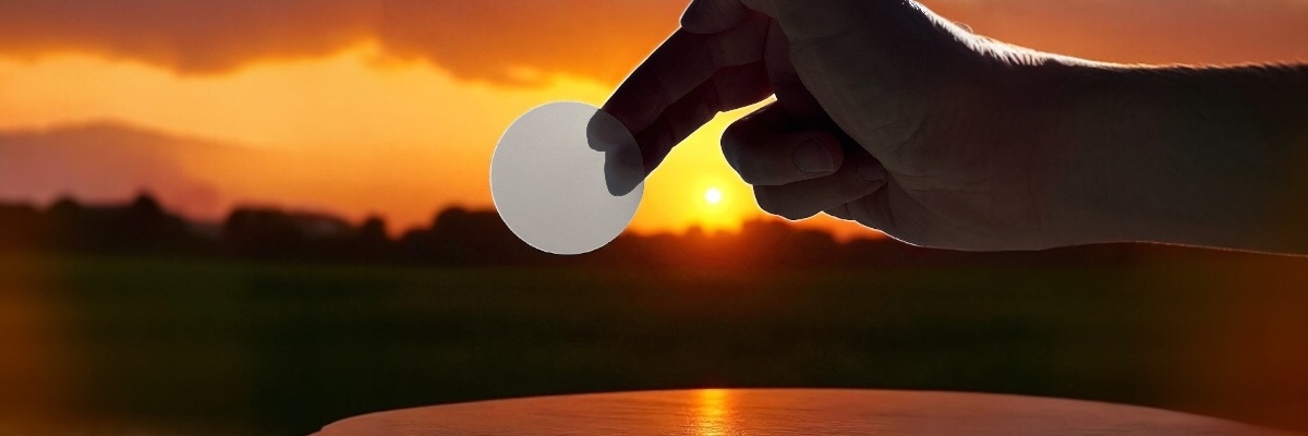 Weiße LED-Diffusorfolie im Sonnenuntergang – weiche Lichtstreuung von Folien-Fischer in Dresden, Bonn, Rosenheim, Oldenburg und Trier.